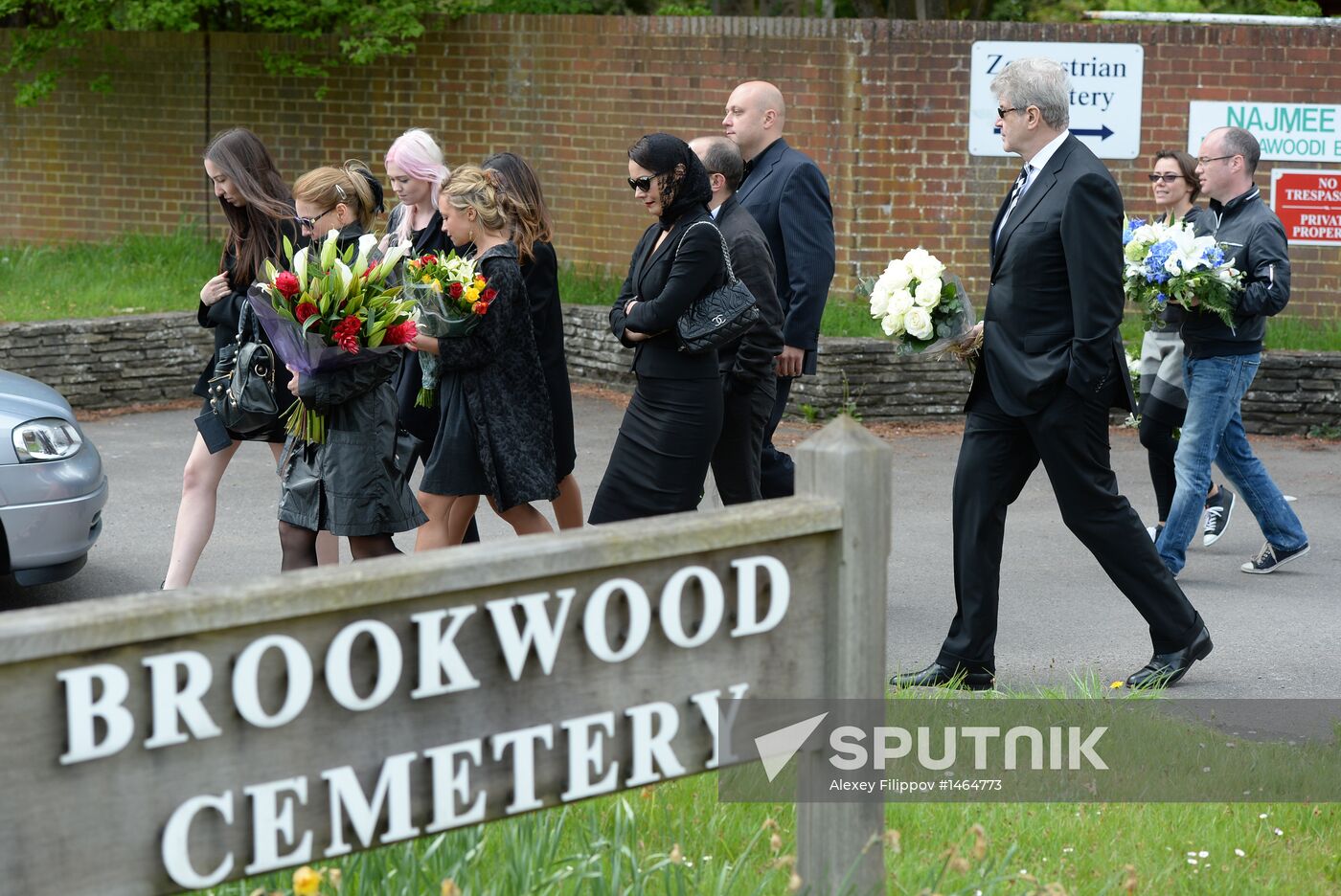 Funeral of Russian oligarch Boris Berezovsky in Surrey, England