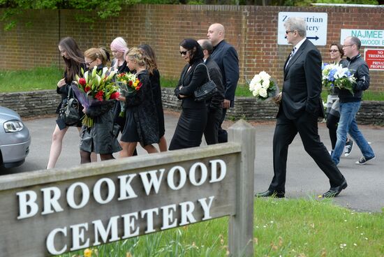 Funeral of Russian oligarch Boris Berezovsky in Surrey, England
