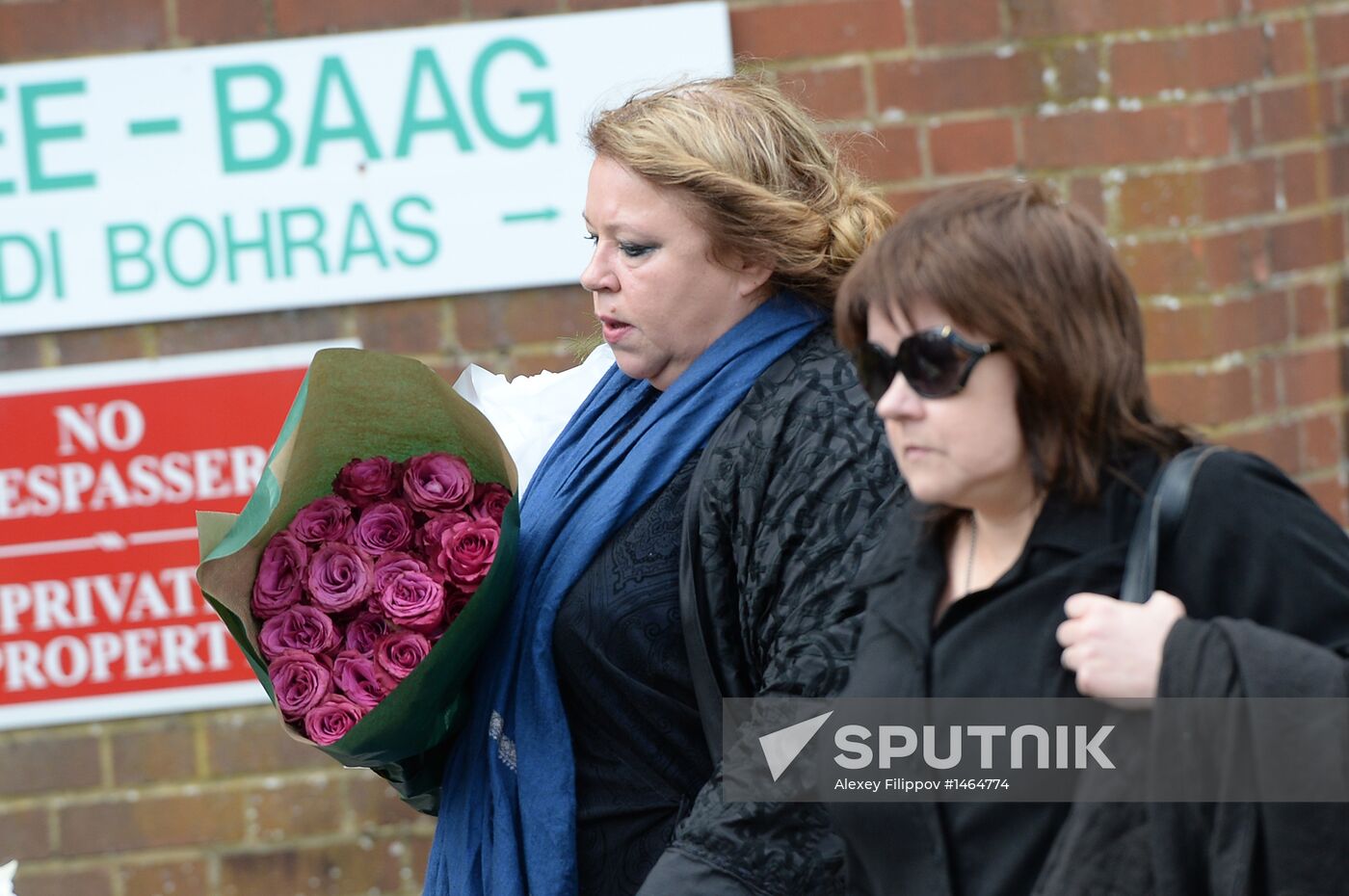 Funeral of Russian oligarch Boris Berezovsky in Surrey, England