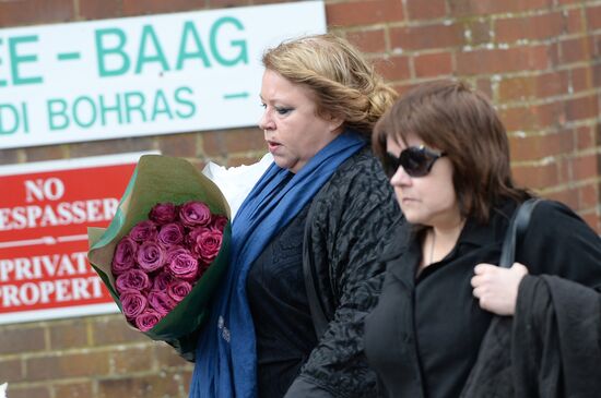 Funeral of Russian oligarch Boris Berezovsky in Surrey, England