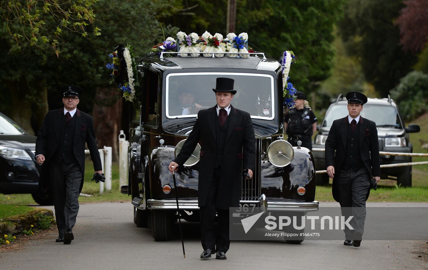 Funeral of Russian oligarch Boris Berezovsky in Surrey, England