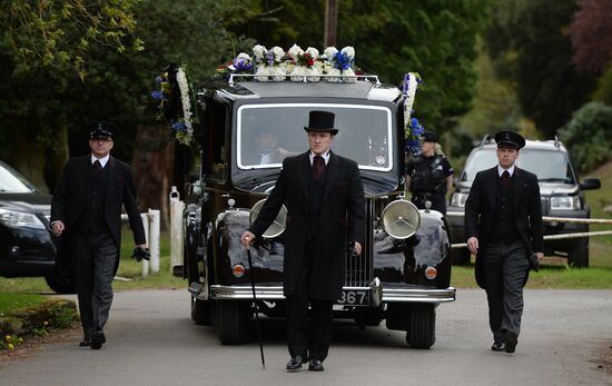 Funeral of Russian oligarch Boris Berezovsky in Surrey, England