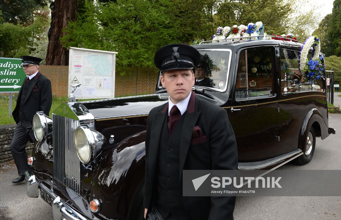 Funeral of Russian oligarch Boris Berezovsky in Surrey, England