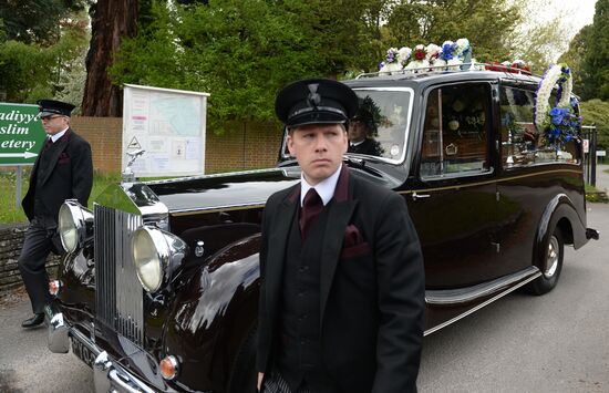 Funeral of Russian oligarch Boris Berezovsky in Surrey, England