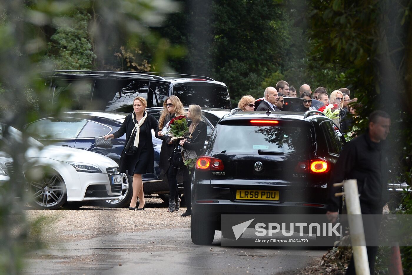 Funeral of Russian oligarch Boris Berezovsky in Surrey, England