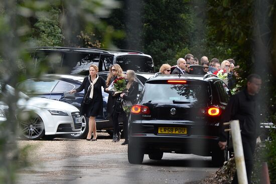 Funeral of Russian oligarch Boris Berezovsky in Surrey, England