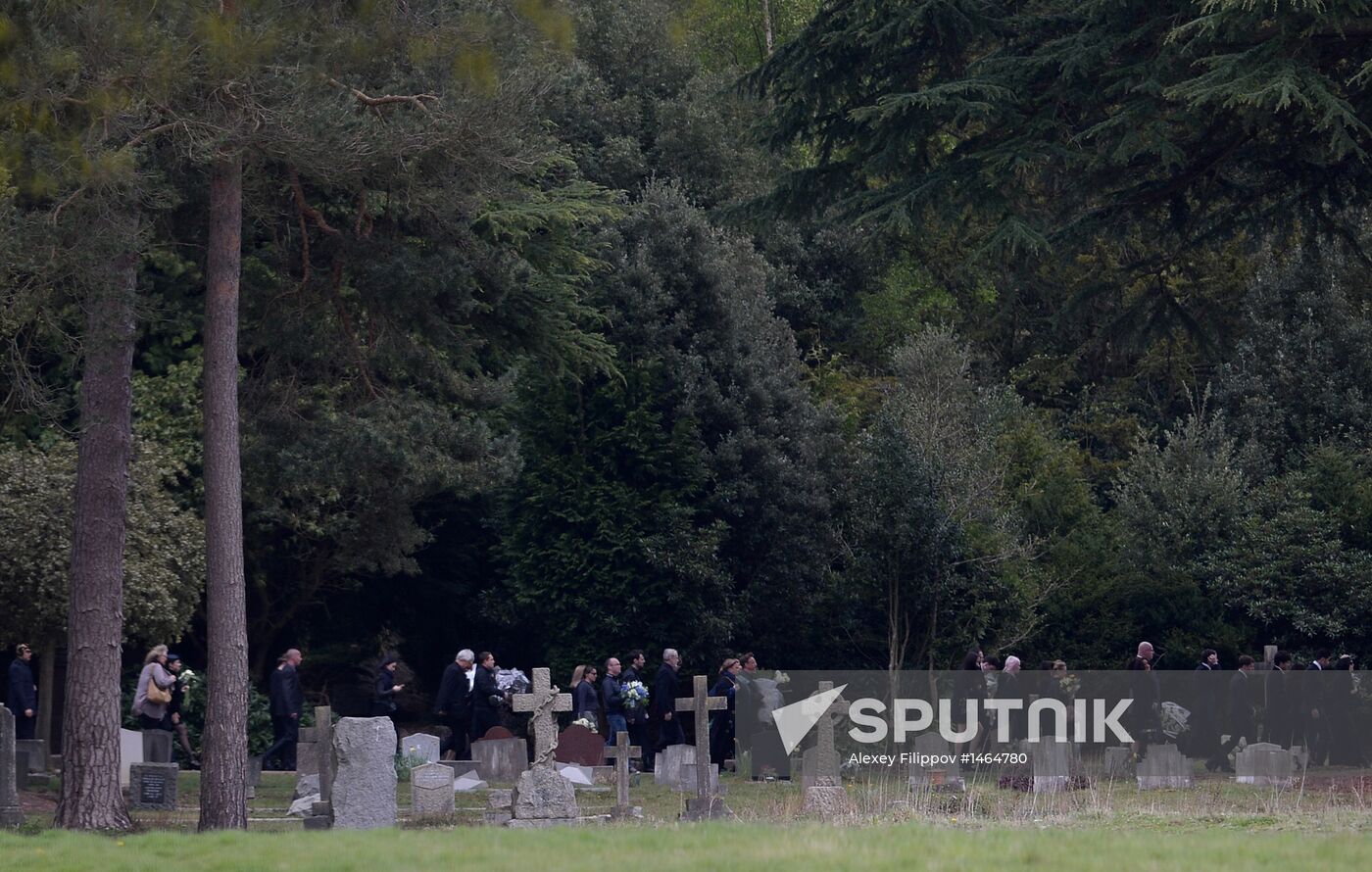 Funeral of Russian oligarch Boris Berezovsky in Surrey, England