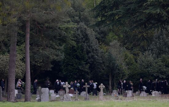 Funeral of Russian oligarch Boris Berezovsky in Surrey, England