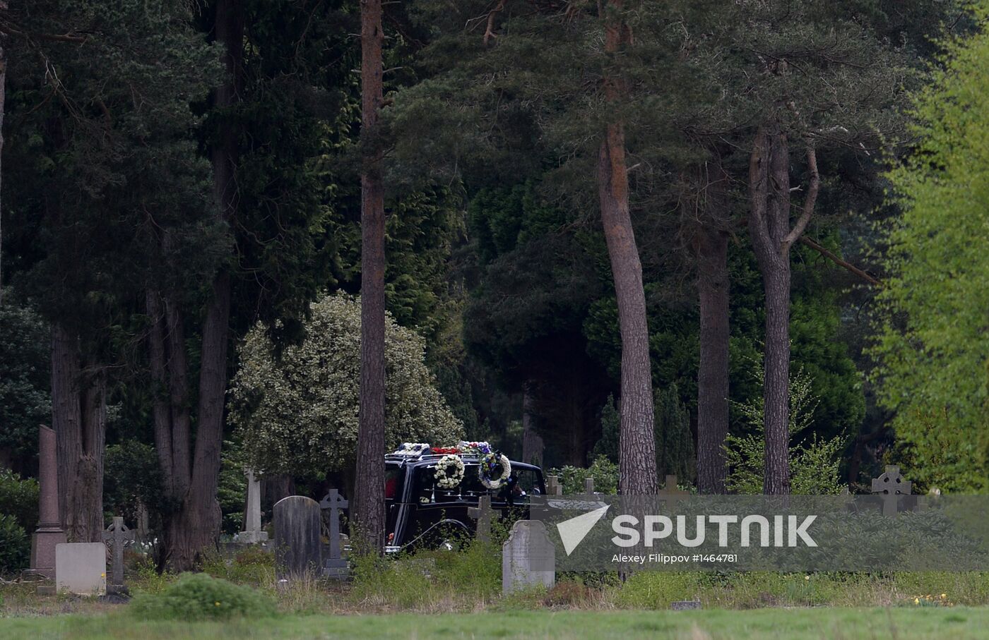 Funeral of Russian oligarch Boris Berezovsky in Surrey, England
