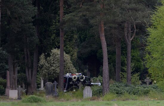 Funeral of Russian oligarch Boris Berezovsky in Surrey, England