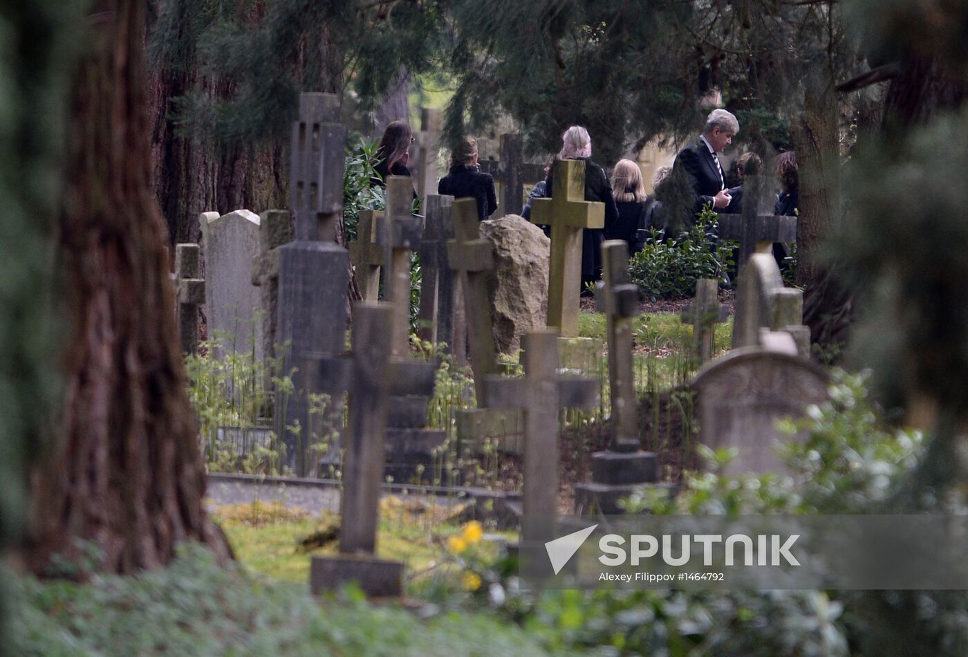 Funeral of Russian oligarch Boris Berezovsky in Surrey, England