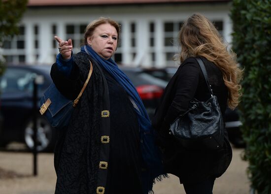 Funeral of Russian oligarch Boris Berezovsky in Surrey, England