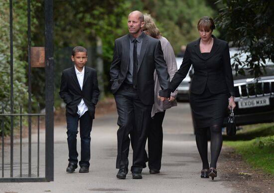 Funeral of Russian oligarch Boris Berezovsky in Surrey, England