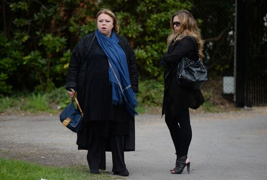 Funeral of Russian oligarch Boris Berezovsky in Surrey, England