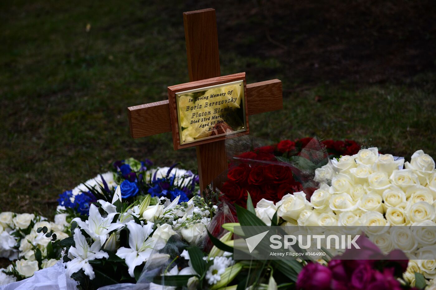 Funeral of Russian oligarch Boris Berezovsky in Surrey, England