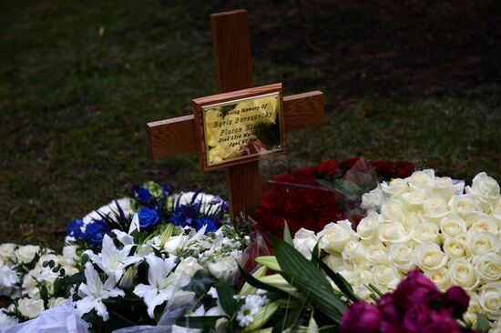 Funeral of Russian oligarch Boris Berezovsky in Surrey, England