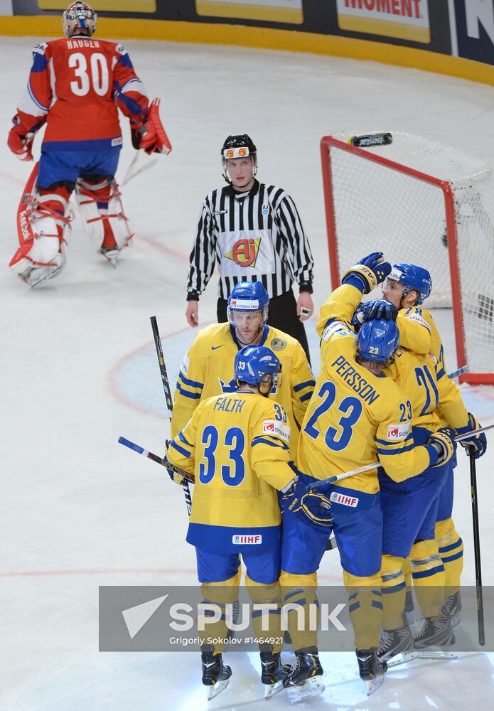 Ice Hockey World Championship. Norway vs. Sweden