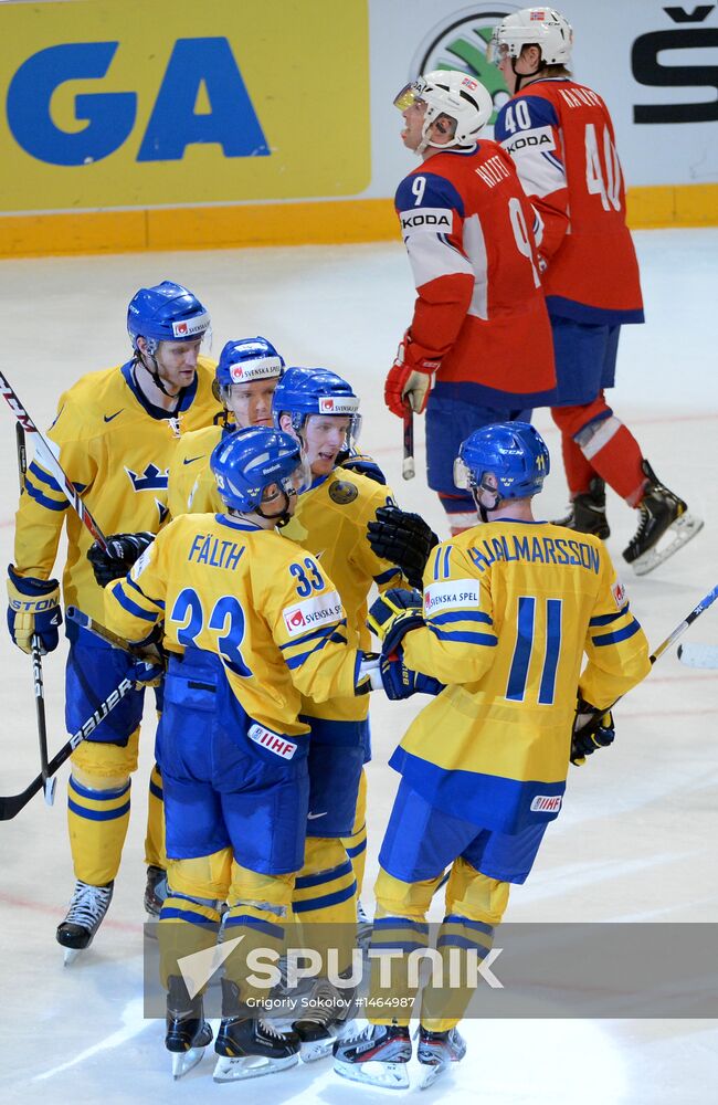Ice Hockey World Championship. Norway vs. Sweden