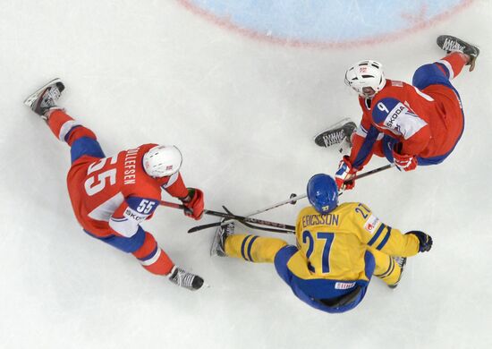 Ice Hockey World Championship. Norway vs. Sweden