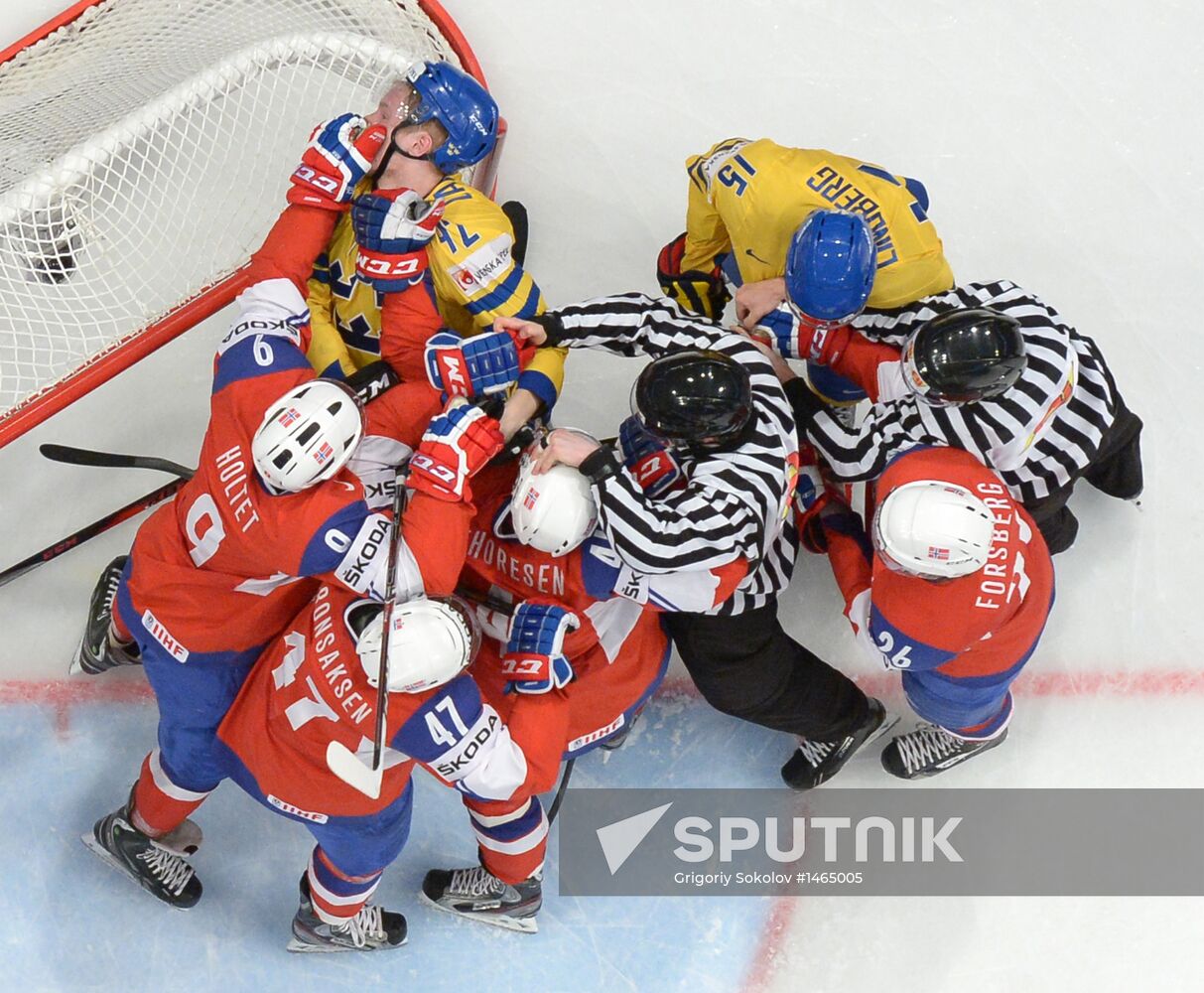 Ice Hockey World Championship. Norway vs. Sweden