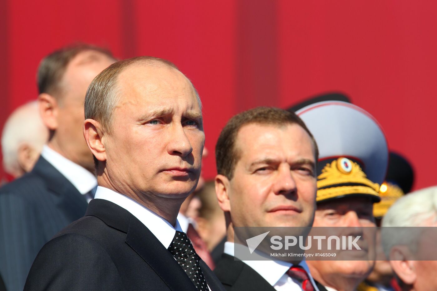 Vladimir Putin attends parade on Red Square