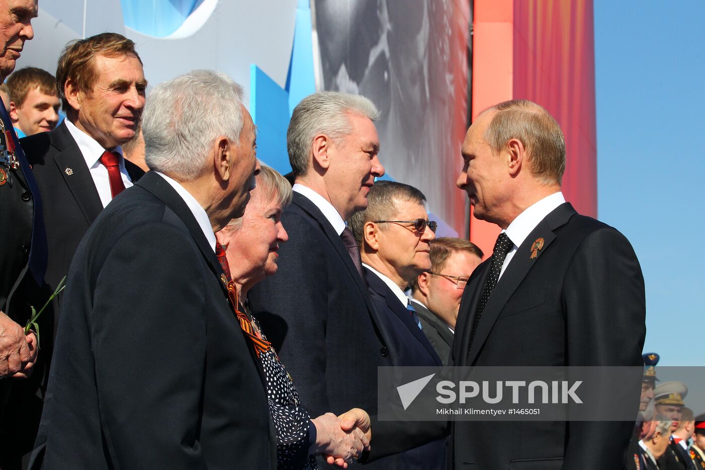 Vladimir Putin attends parade on Red Square