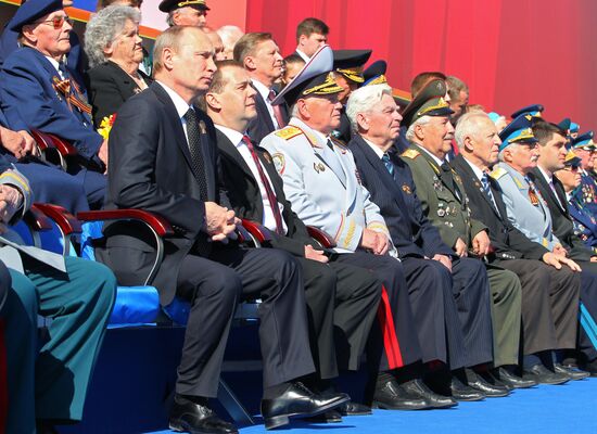 Vladimir Putin attends parade on Red Square