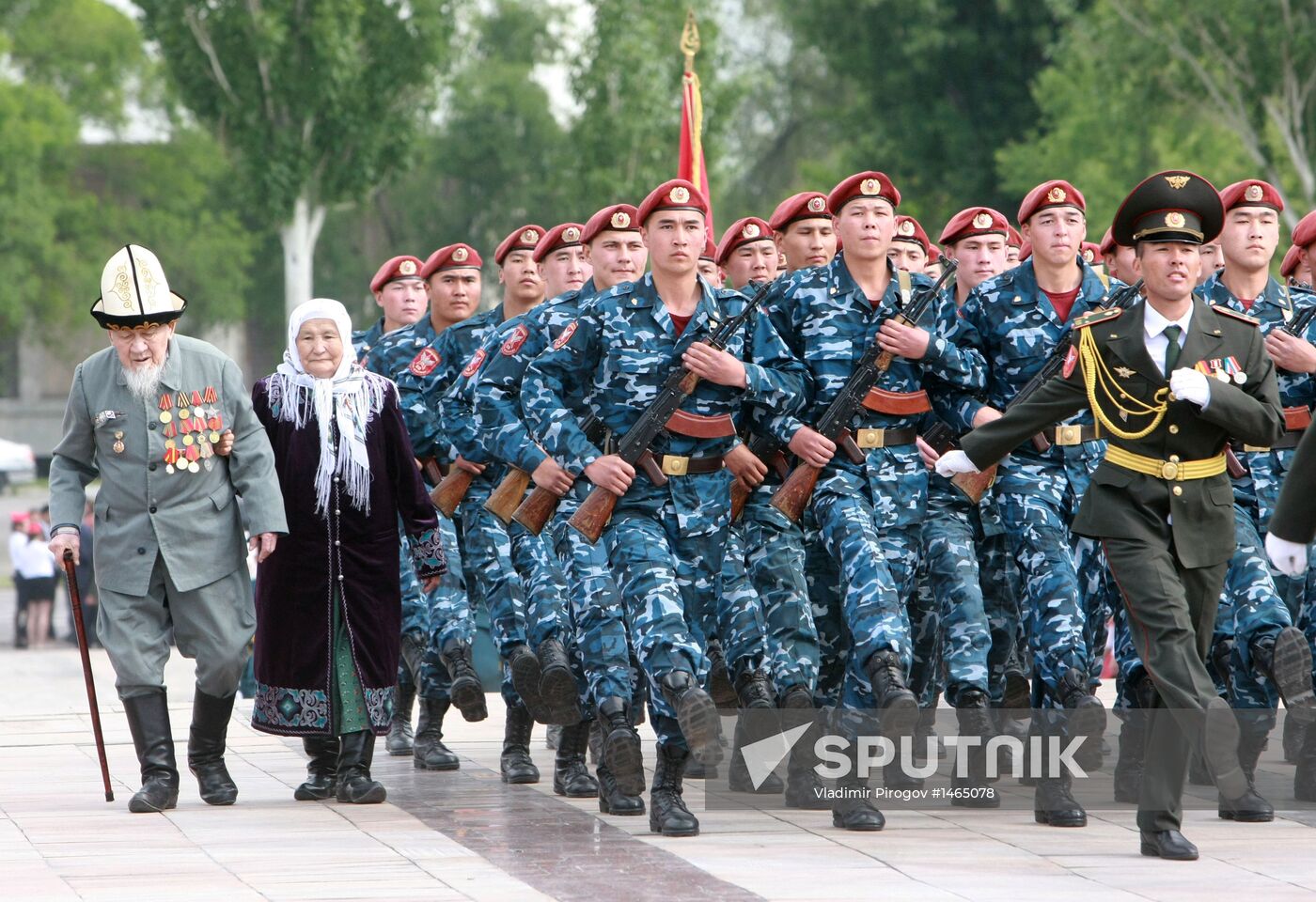 Victory Day celebration in Kyrgyzstan