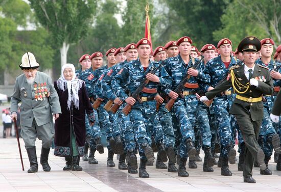 Victory Day celebration in Kyrgyzstan