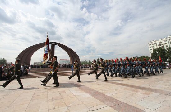 Victory Day celebration in Kyrgyzstan
