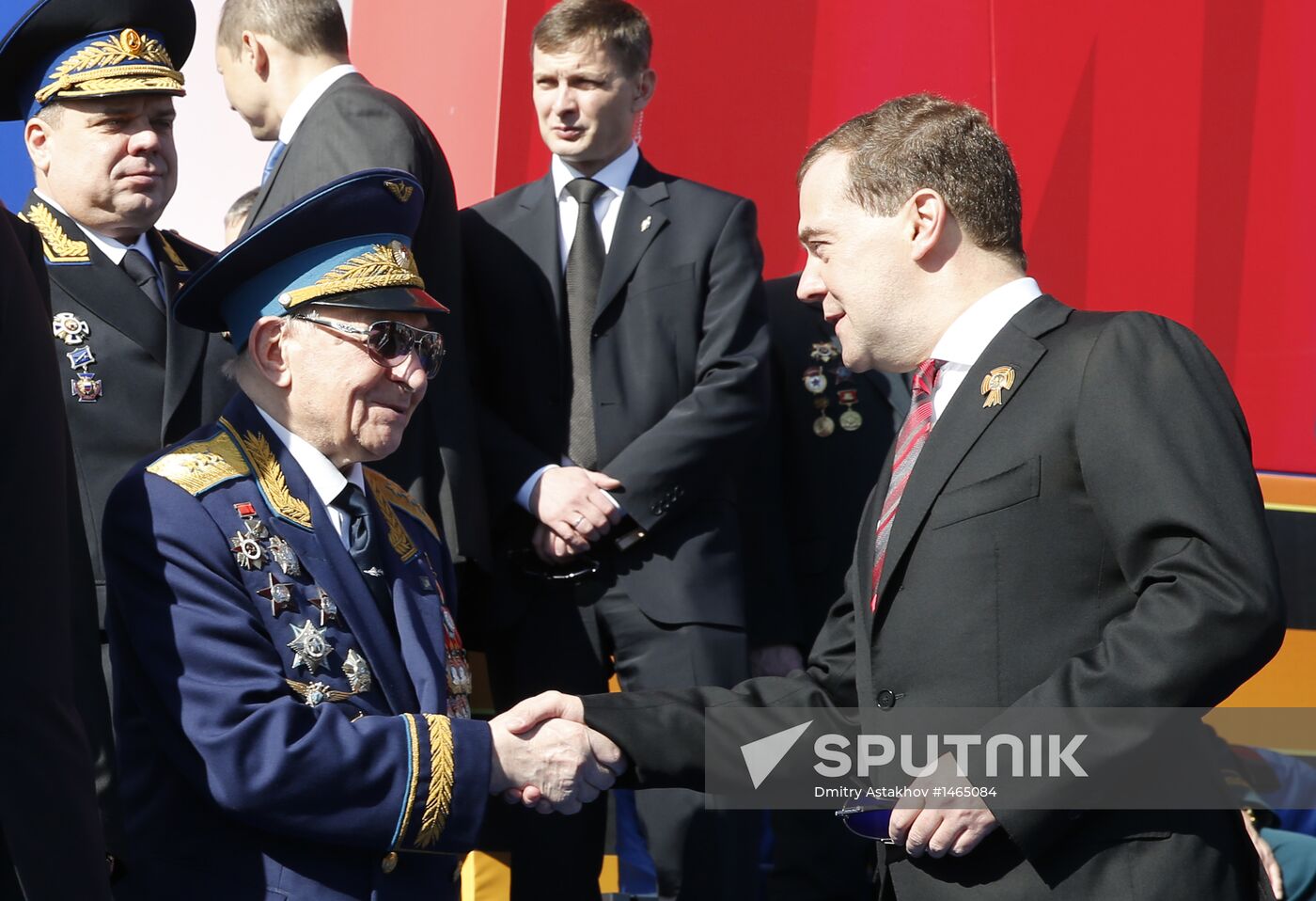 Vladimir Putin attends parade on Red Square