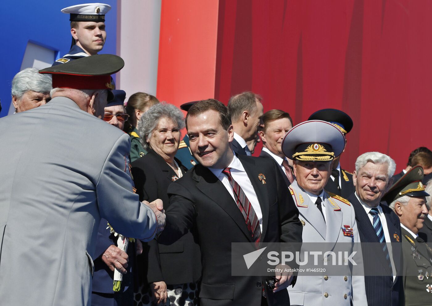 Vladimir Putin attends parade on Red Square