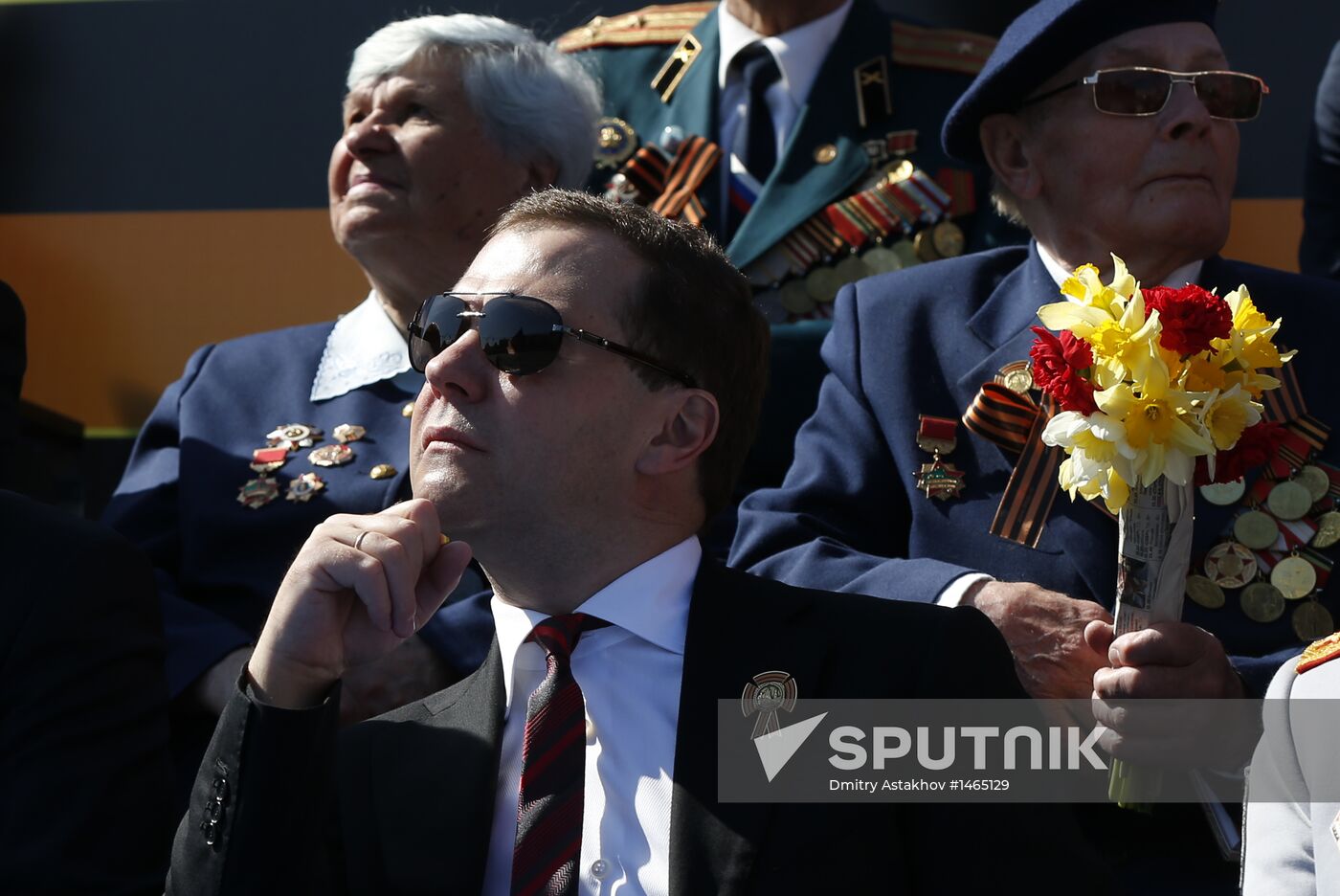 Vladimir Putin attends parade on Red Square
