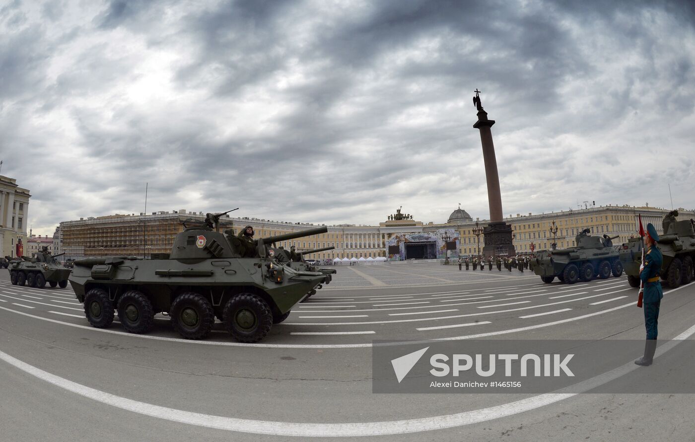 Victory Day parade in St. Petersburg