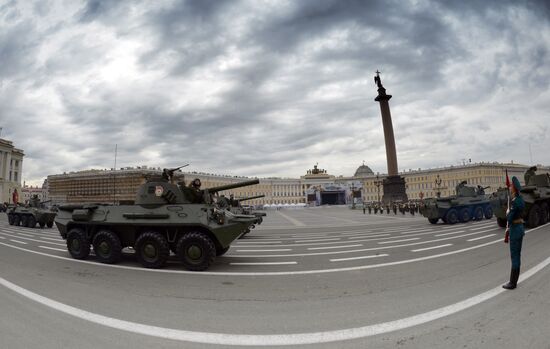Victory Day parade in St. Petersburg