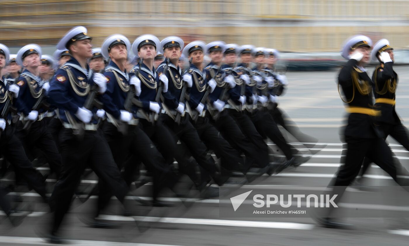 Victory Day parade in St. Petersburg