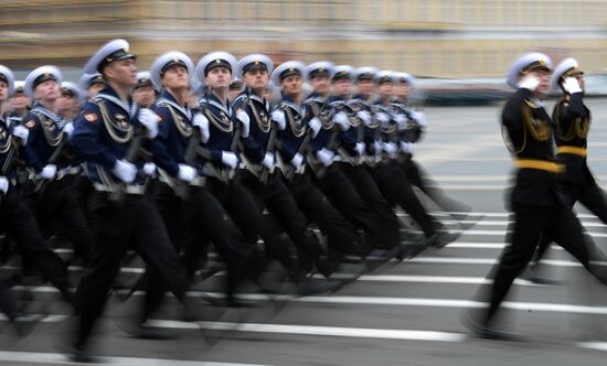 Victory Day parade in St. Petersburg