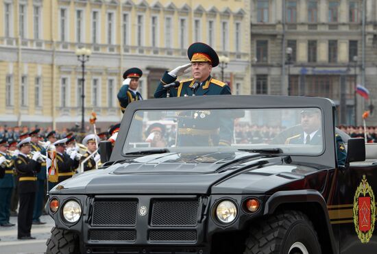 Victory Day parade in St. Petersburg