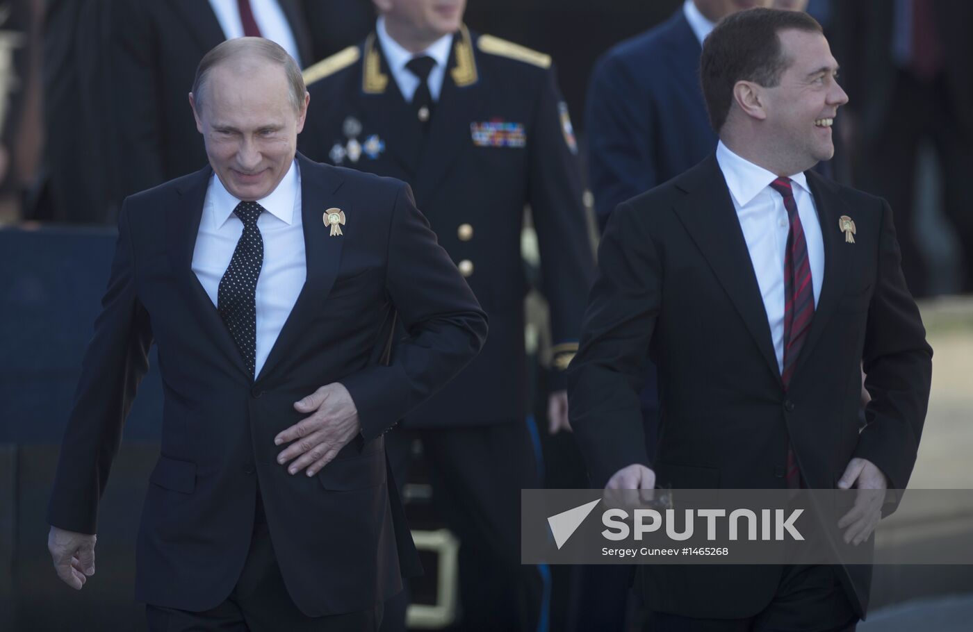 Vladimir Putin attends parade on Red Square