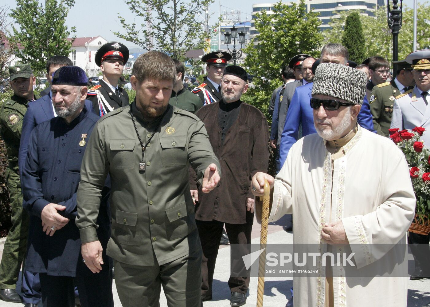 Victory Day parade in Grozny