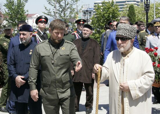 Victory Day parade in Grozny