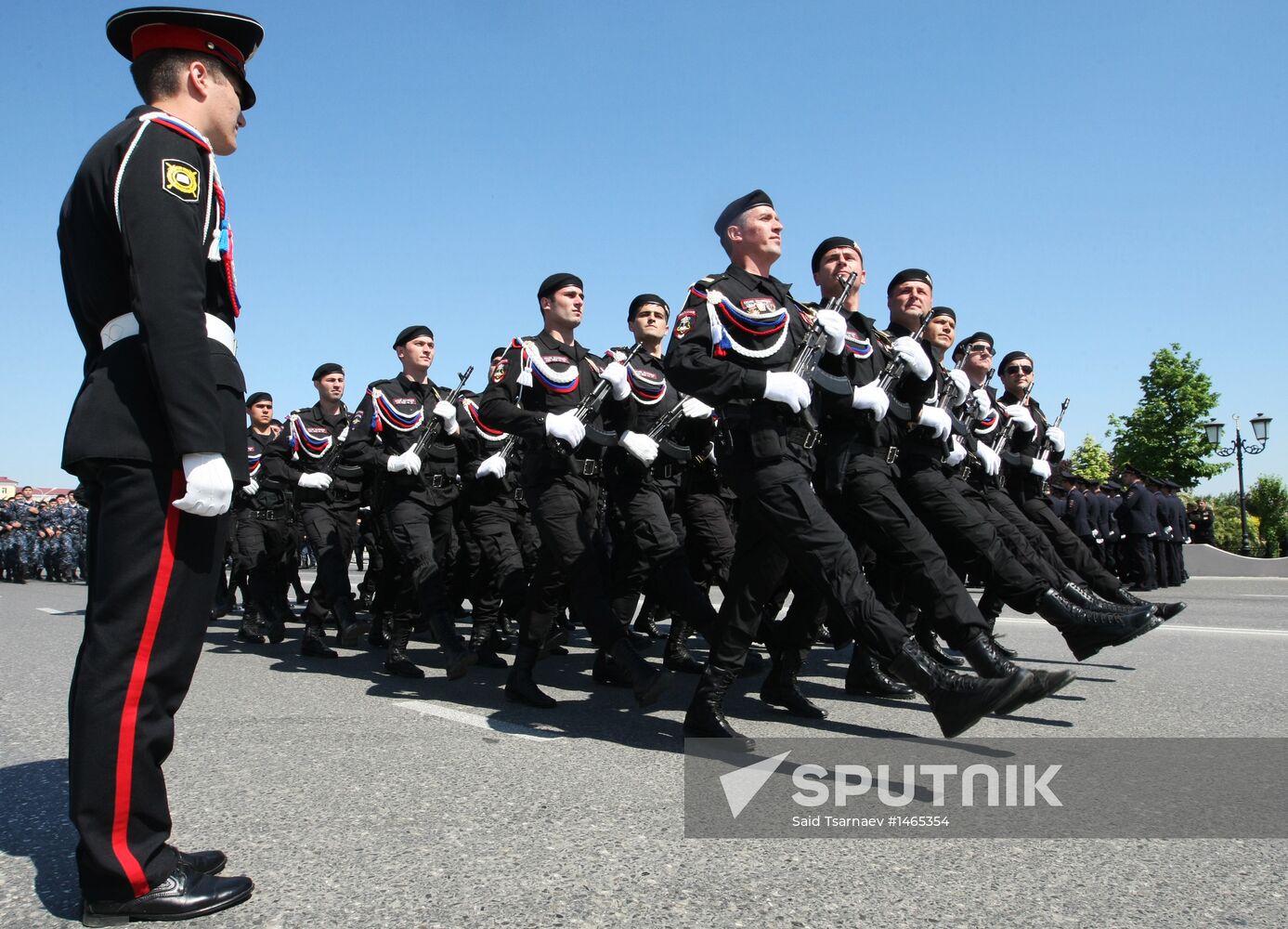 Victory Day parade in Grozny