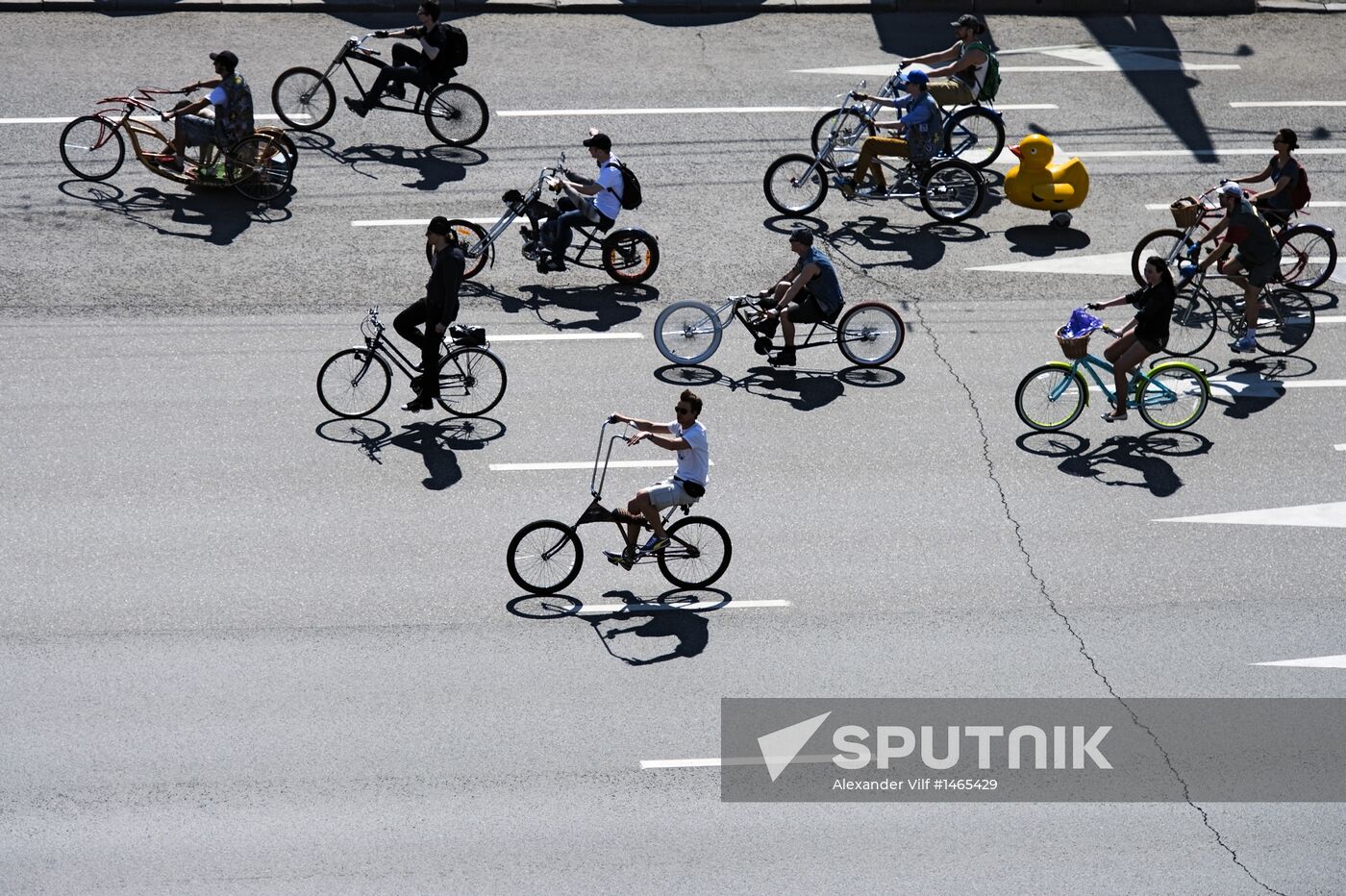 Cycling. Five Rings of Moscow. Garden Ring