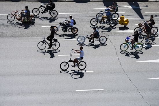 Cycling. Five Rings of Moscow. Garden Ring
