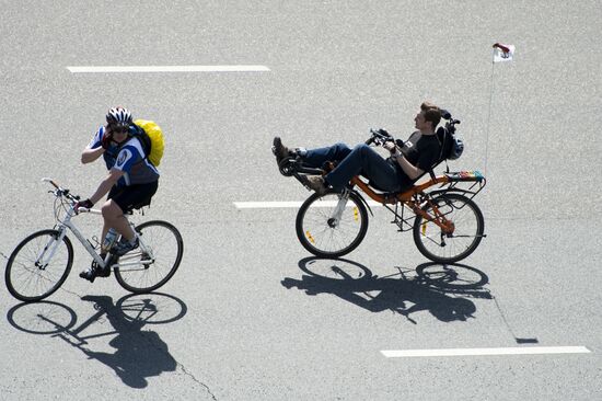 Cycling. Five Rings of Moscow. Garden Ring