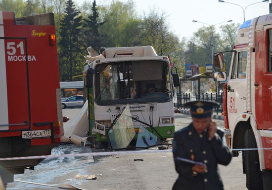 Bus explosion in northern Moscow