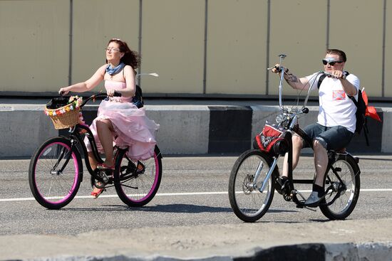 Cycling. Five Rings of Moscow. Garden Ring