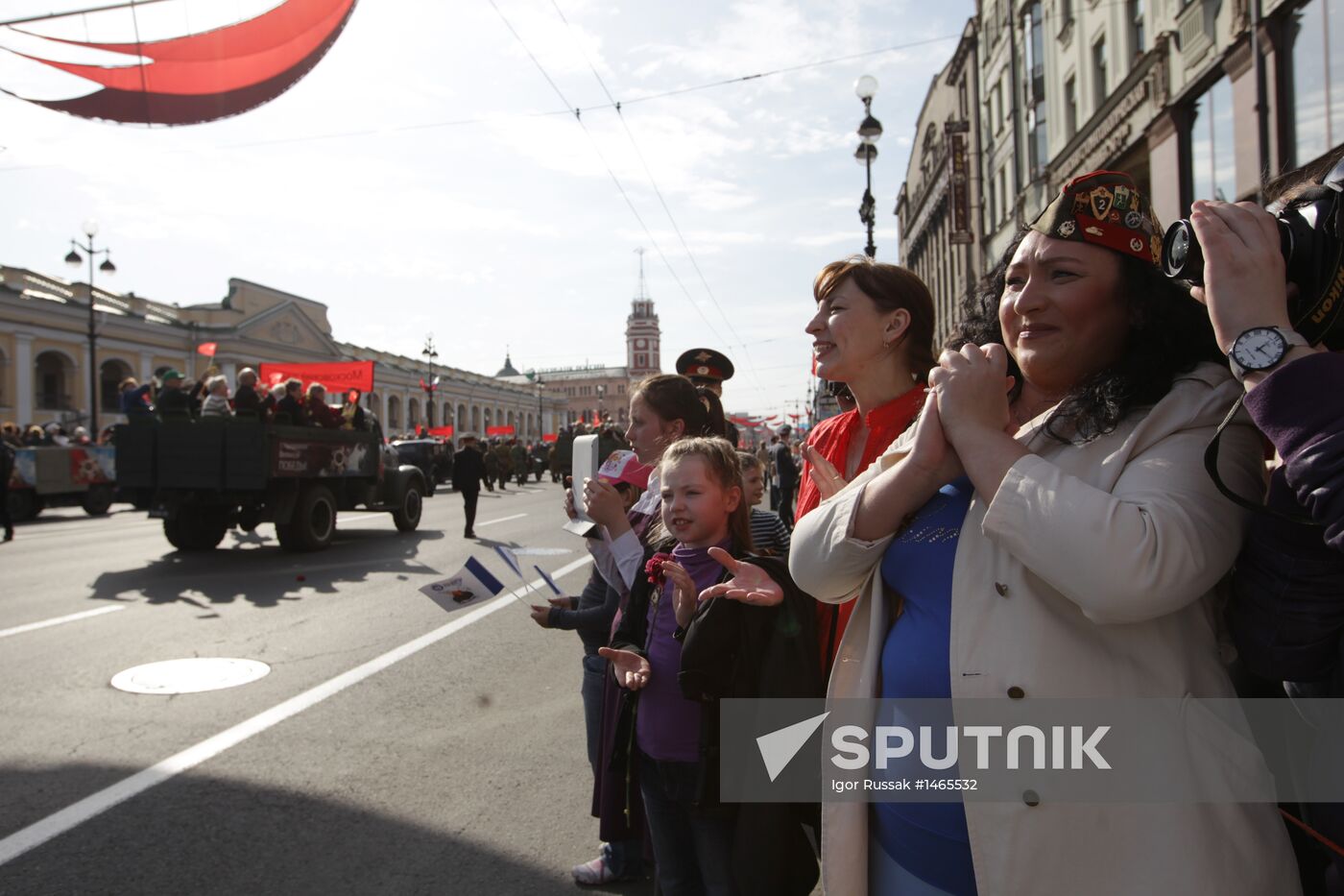 Veterans parade in St Petersburg