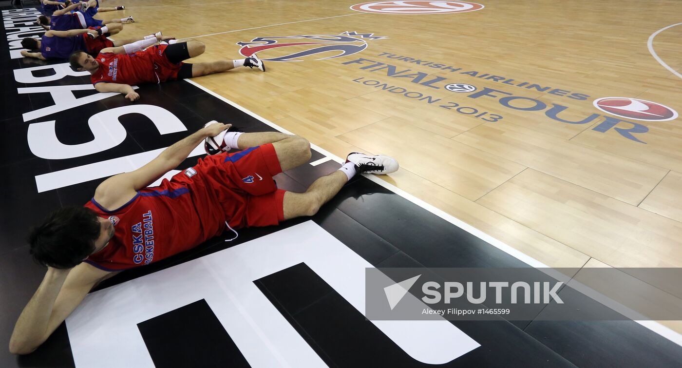 Euroleague Basketball's Final Four. CSKA holds training session