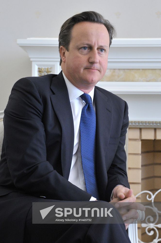 Vladimir Putin meets with David Cameron in Sochi